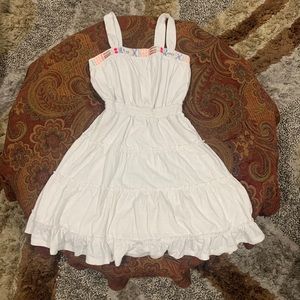 White Girls Strapped Dress